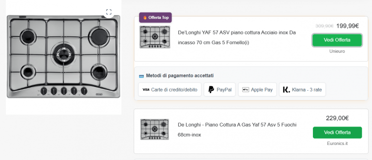De'Longhi YAF 57 ASV: Il Piano Cottura a Gas che Unisce QualitĂ e Convenienza 7 image 1