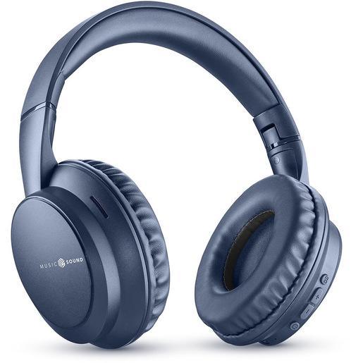Music Sound Boost Cuffia wireless con 3 modalità EQ, design around-ear pieghevole, microfono integrato e fino a 8 ore di autonomia