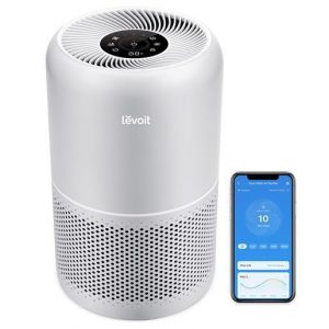 Levoit PURIFICATORE D’ARIA INTELLIGENTE Core 300S Pro, Sistema di Filtrazione HEPA a 3 Stadi, Ideale per Camera da Letto, Silenzioso e Perfetto per Aller - 22 dB