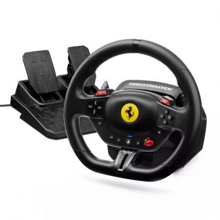Thrustmaster T98-P Ferrari 296 GTB Nero USB Sterzo + Pedali Analogico/Digitale PC, PlayStation 4, PlayStation 5