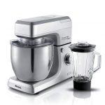 Ariete 1598 Gourmet Professional 7L Metal - Impastatrice Planetaria con Frullatore - Ciotola in Acciaio Inox - 7 L - Caraffa in vetro - 1200 Watt - 6 vel