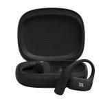 JBL Endurance Zone Cuffie Sportive Open-Ear True Wireless con Archetto Ergonomico, colore Nero e grigio