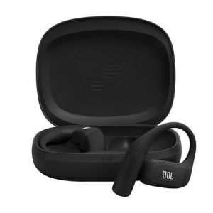 JBL Endurance Zone Cuffie Sportive Open-Ear True Wireless con Archetto Ergonomico, colore Nero e grigio