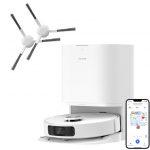 Dreame L10 Prime VM Combo Robot Aspirapolvere con 2 Spazzole laterali aggiuntive(3 in totale), Sollevamento del Mocio da 7 mm, Mocio Autopulente, Navigaz