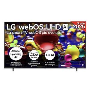LG UHD AI 86UA74006LB TV webOS Serie UA74 86” 4K, α7 Gen8, HDR10, 20W, 3 HDMI con Game Optimizer, Smart TV WebOS 2025