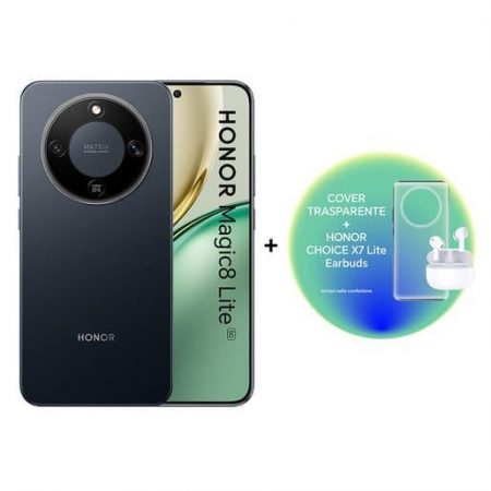 Honor Magic8 Lite 5G 17,2 cm (6.79'') MagicOS 9.0 USB tipo-C 8 GB 256 GB 7500 mAh Nero
