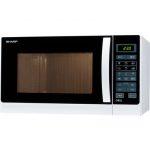 Sharp Home Appliances R-742WW forno a microonde Superficie piana Microonde con grill 25 L 900 W Nero, Bianco
