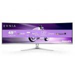 Philips Evnia 8000 49M2C8900/00 Monitor PC 124,2 cm (48.9'') 5120 x 1440 Pixel Dual QHD QD-OLED Bianco