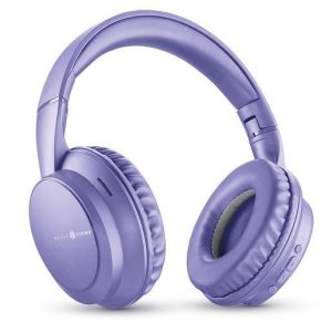 Music Sound Boost Cuffia wireless con 3 modalità EQ, design around-ear pieghevole, microfono integrato e fino a 8 ore di autonomia