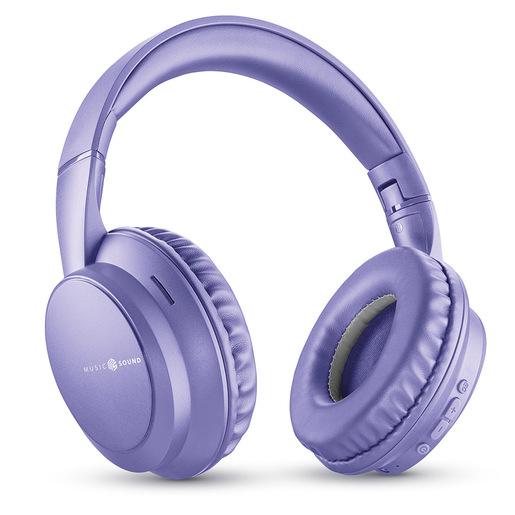 Music Sound Boost Cuffia wireless con 3 modalità EQ, design around-ear pieghevole, microfono integrato e fino a 8 ore di autonomia