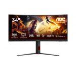 AOC G4 CU34G4Z Monitor PC 86,4 cm (34'') 3440 x 1440 Pixel Wide Quad HD LED Nero, Rosso