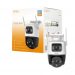 Imou Crusier DUAL 6MP (3MP+3MP) Telecamera Wi-Fi da esterno, motorizzata con Doppio Obiettivo, Visione Notturna a Colori, Rilevamento Umano/Veicoli e Sma