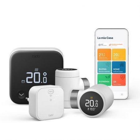 tado° Termostato Intelligente X – Kit di Base per più stanze
