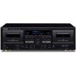 TEAC W-1200 Piano cassetta 2 console Nero