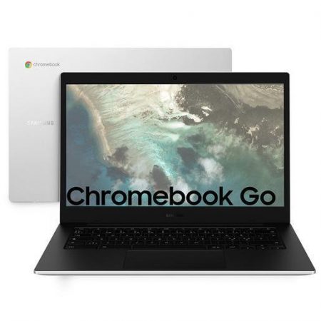 Samsung Galaxy Chromebook Go Intel® Celeron® N N4500 35,6 cm (14'') HD 4 GB LPDDR4x-SDRAM 64 GB eMMC Wi-Fi 6 (802.11ax) ChromeOS Argento