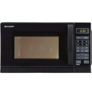 Sharp R-642BKW Superficie piana Microonde combinato 20 L 800 W Nero - 1,14 kg