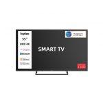 IOPLEE IOP55KVDA SMART TV 55'' UHD 4K, Sistema operativo VIDAA, Triplo tuner DVBT2/C/S2, Certificato TivuSAT, Piedistallo centrale in metallo, Dolby Audi