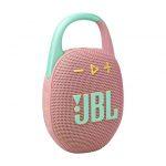JBL Clip 5, Sistema audio portatile Waterproof e Dustproof con moschettone integrato, Rosa