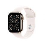 Apple Watch Series 11 GPS + Cellular 42mm Cassa Titanio Oro con Band Rosa Fard - S/M