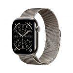 Apple Watch Series 11 GPS + Cellular 46mm Cassa Titanio con Loop Milanese Naturale M/L