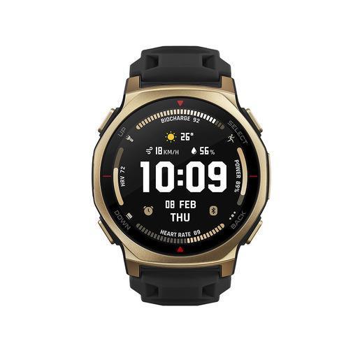 Amazfit T-rex 3 Pro 3,35 cm (1.32'') AMOLED 44 mm Digitale 466 x 466 Pixel Touch screen Oro Wi-Fi GPS (satellitare)