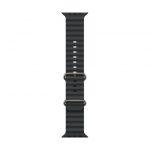 Apple Cinturino Ocean nero (49 mm) - Titanio naturale