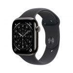 Apple Watch Series 11 GPS + Cellular 42mm Cassa Titanio Ardesia con Sport Band Nero - M/L
