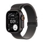 Apple Watch Ultra 3 GPS + Cellular 49mm Cassa Titanio Nero con Loop in maglia Milanese Titanio Nero - Small