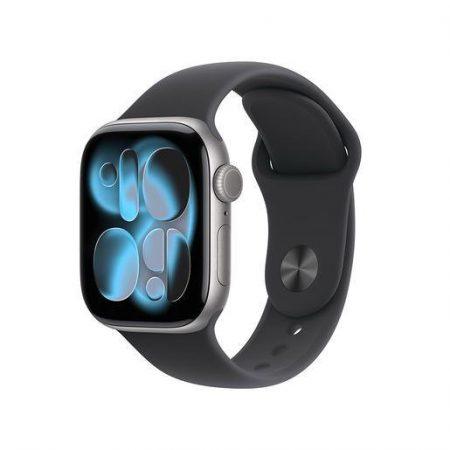 Apple Watch Series 11 GPS + Cellular 42mm Cassa Alluminio Grigio Siderale con Sport Band Nero – S/M