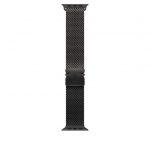Apple Loop in maglia milanese in titanio nero (49 mm) - Large