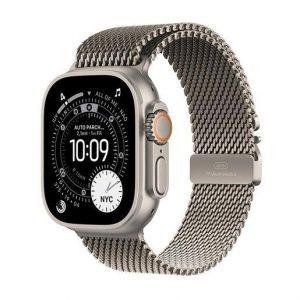 Apple Watch Ultra 3 GPS + Cellular 49mm Cassa Titanio Naturale con Loop in maglia Milanese Titanio – Large