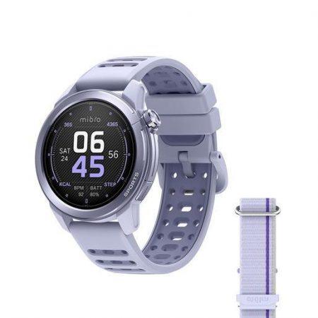 MIBRO ORAW1023P smartwatch e orologio sportivo 3,35 cm (1.32”) AMOLED 47 mm Digitale 466 x 466 Pixel Touch screen Viola GPS (satellitare)