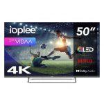 IOPLEE LE-50VAAQ TV 127 cm (50'') QLED 4K Ultra HD Wi-Fi Acciaio inox 280 cd/m²