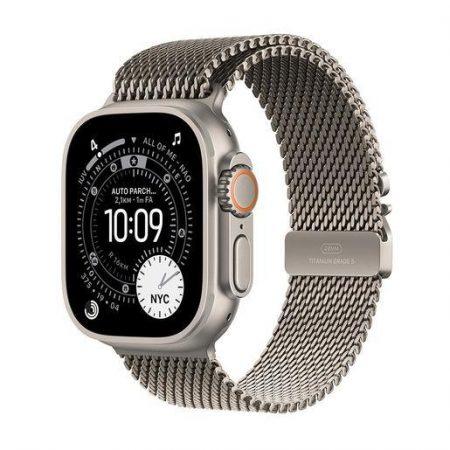 Apple Watch Ultra 3 GPS + Cellular 49mm Cassa Titanio Naturale con Loop in maglia Milanese Titanio – Medium