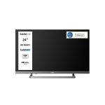 SABA SA24M10 TV 24'' HD READY, Triplo tuner DVBT2/C/S2 HEVC MAIN10, Certificato TivuSAT, Piedistallo centrale, Dolby Audio
