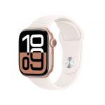 Apple Watch Series 10 Serie 10 GPS + Cellular 42mm Cassa in Alluminio color Oro Rosa con Light Blush Sport Band - M/L