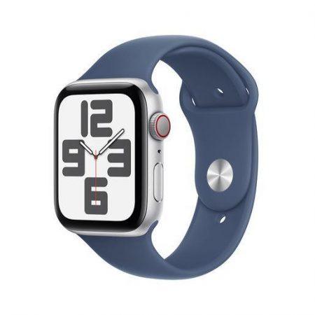 Apple Watch SE GPS + Cellular 44mm Cassa in Alluminio Color Argento con Denim Sport Band - M/L