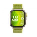Huawei WATCH FIT 4 Pro, vetro zaffiro, cassa in titanio e cinturino verde. Fino a 10 giorni di autonomia e compatibile con iOS e Android.