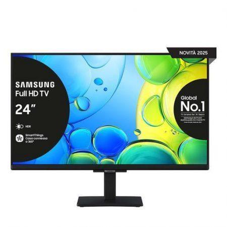 Samsung Full HD 24” UE24F6000FUXZT, Hyper Real Processor, HDR & Pur Color, Smart Experience, OTS Lite & Adaptive Sound, Slim Look Design, Smart TV, 2025