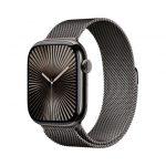 Apple Watch Series 10 Serie 10 GPS + Cellular 46mm Cassa in Titanio color Ardesia con Loop in maglia milanese ardesia - M/L