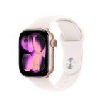 Apple Watch Series 11 GPS 42mm Cassa Alluminio Oro Rosa con Band Rosa Fard - S/M