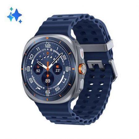 Samsung Galaxy Watch Ultra 2025 (Titanium Blue, LTE, 47mm) Smartwatch Galaxy AI, Design resistente agli urti, Batteria a lunga durata, Cassa in titanio d