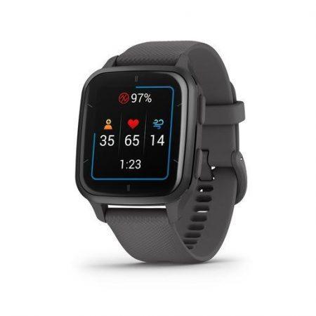 Garmin Venu Sq 2, Smartwatch, Display 1,4'' AMOLED, GPS, Cardio, SpO2, 25+ App Sport & Fitness, Workout, Coach, Pay, Autonomia fino a 11 giorni (Slate &