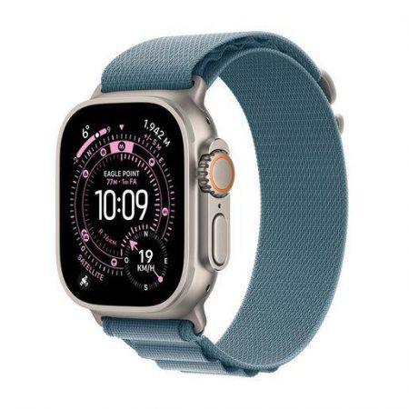 Apple Watch Ultra 3 GPS + Cellular 49mm Cassa Titanio con Alpine Loop Blu Chiaro – Large
