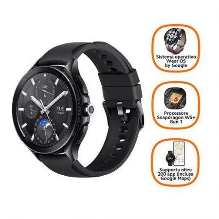 Xiaomi Watch 2 Pro 3,63 cm (1.43”) AMOLED 46 mm Digitale 466 x 466 Pixel Touch screen Nero Wi-Fi GPS (satellitare)