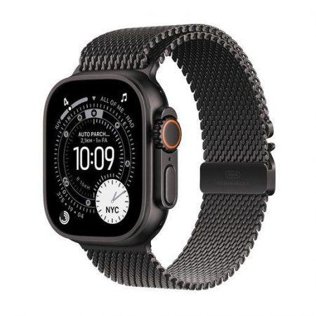 Apple Watch Ultra 3 GPS + Cellular 49mm Cassa Titanio Nero con Loop in maglia Milanese Titanio Nero – Medium