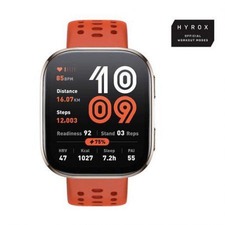 Amazfit Bip 6 Red 5 cm (1.97'') AMOLED Digitale 390 x 450 Pixel Touch screen Oro GPS (satellitare)