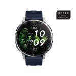 Amazfit ACTIVE 3 PREMIUM ATLAS Blue 3,35 cm (1.32'') AMOLED Digitale 466 x 466 Pixel Touch screen Argento GPS (satellitare)