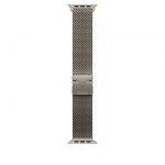Apple Loop in maglia milanese in titanio naturale (49 mm) - Small