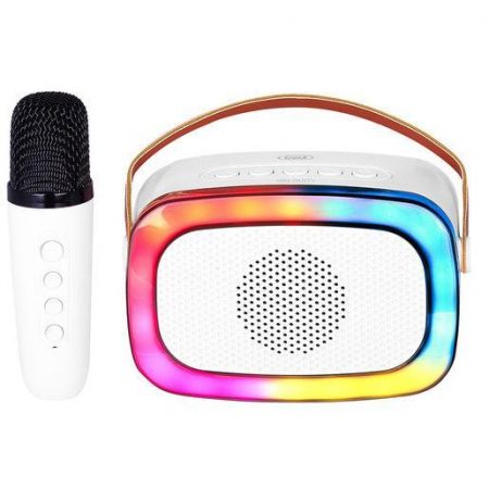 Trevi XR JUMP ALTOPARLANTE KARAOKE PORTATILE 10W WIRELESS USB MICRO SD AUX-IN XR 8A01 MINIPARTY BIANCO